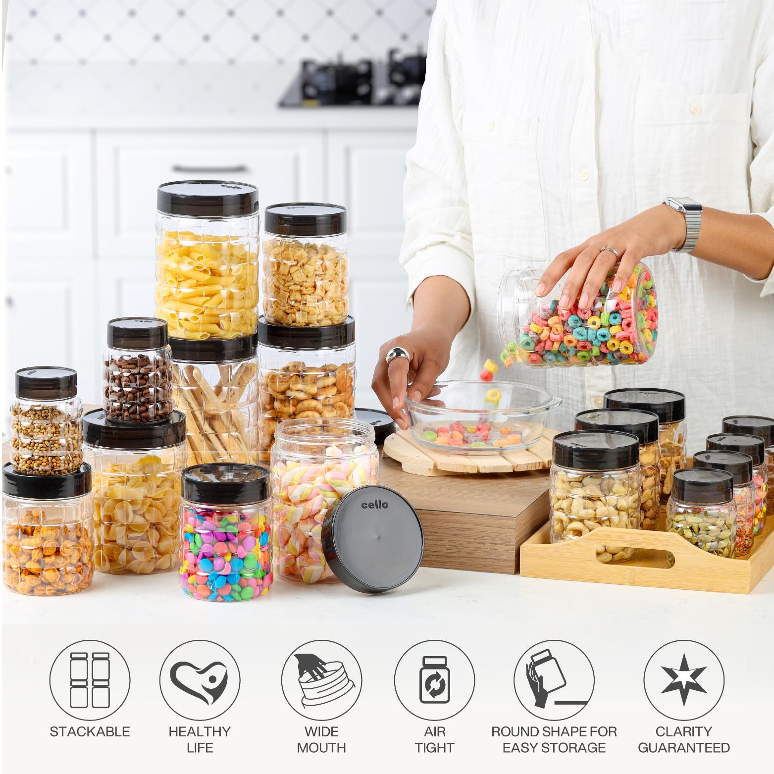 Checkers PET Containers, 18 Pcs Set Set of 18