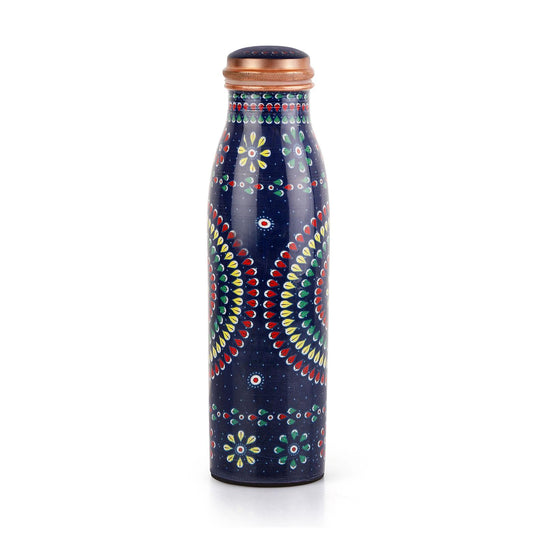 Cop- Pura Good Earth Copper Bottle,1000 ml Mandala / 1000 ml