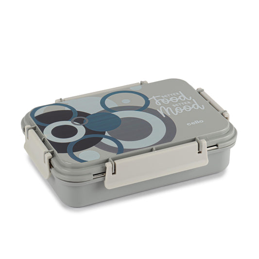 Zoom Insulated Inner Steel Lunch Box Grey