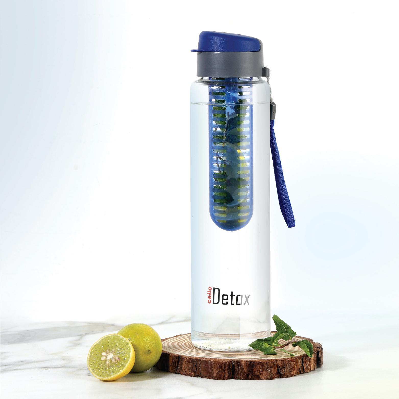 Detox Borosilicate Infuser 750ml Blue / 750 ml
