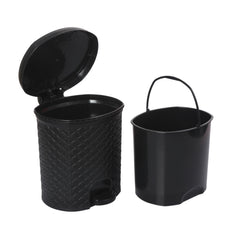 Classic Pedal Dustbin Black / 6 Litre