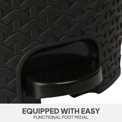 Classic Pedal Dustbin Black / 6 Litre