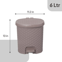 Classic Pedal Dustbin Grey / 6 Litre