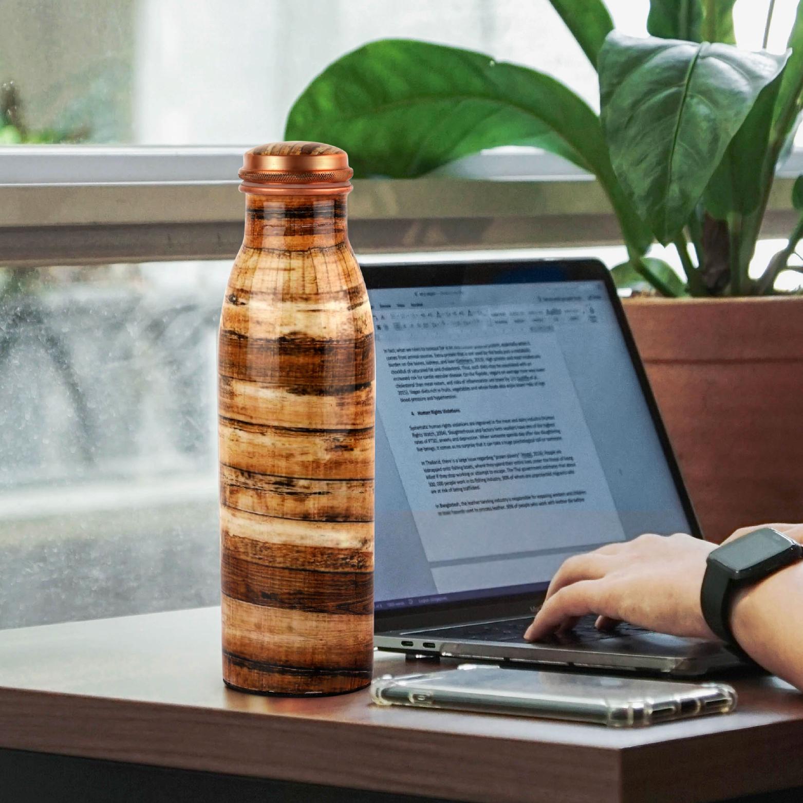 Cop- Pura Good Earth Copper Bottle,1000 ml Woody / 1000 ml