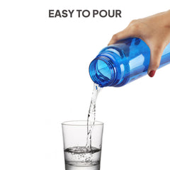 H2O Round  PET Water Bottle, Set Of 6 Assorted 1000 ml Each Assorted / 1000 ml