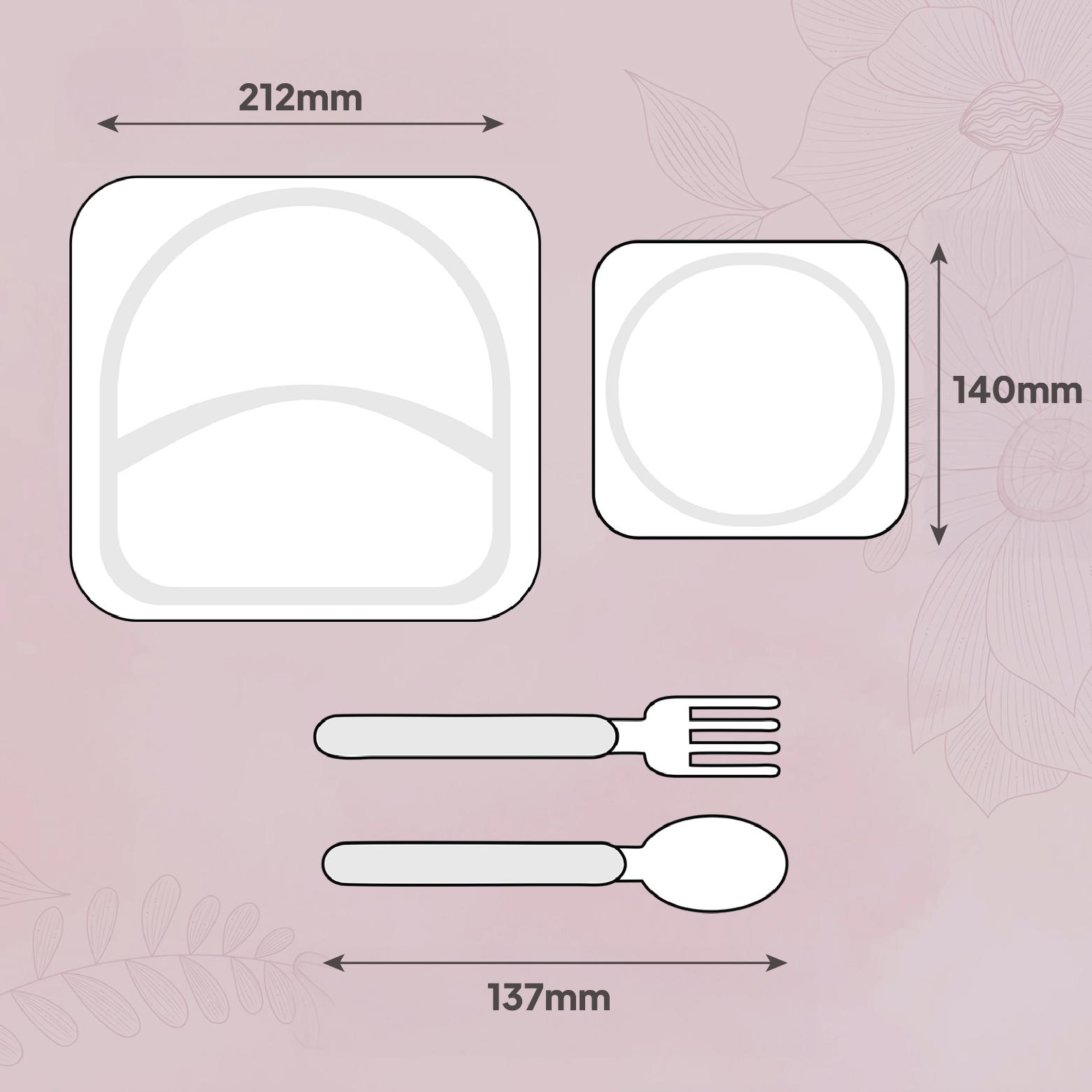 Hop In the Zoo Kids Melamine Plate Lady Bug