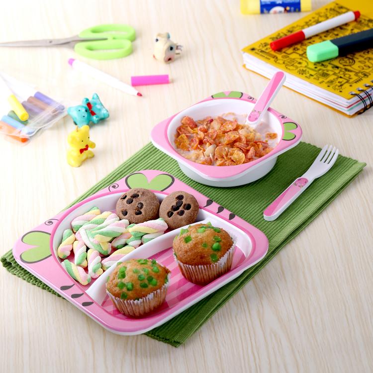 Hop In the Zoo Kids Melamine Plate Lady Bug