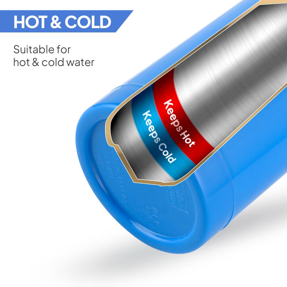 Puro Steel X Benz 900 Insulated bottle, 650 ml Blue / 650 ml