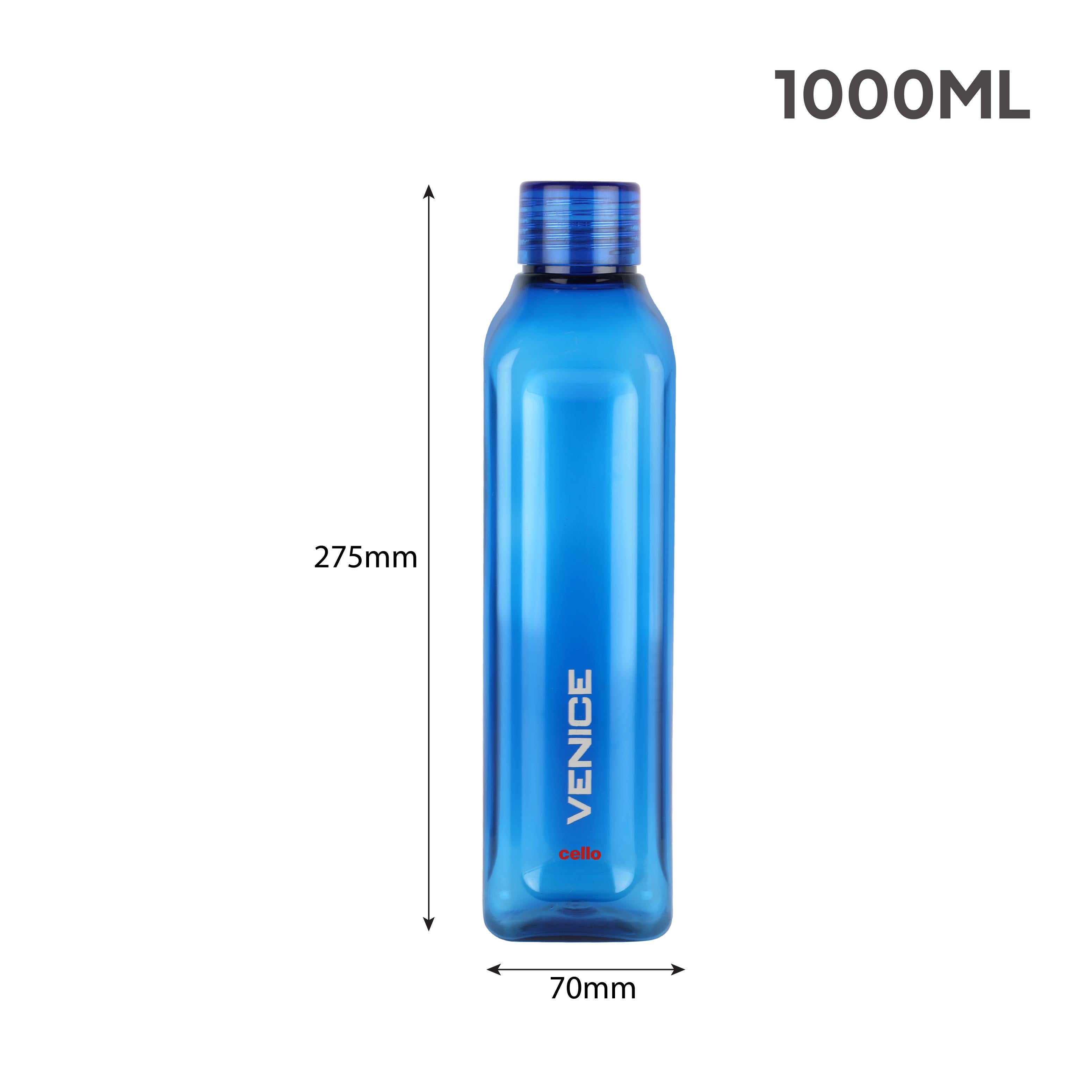 Venice Plastic Water Bottle, Multicolour Multicolour / 6 Pieces