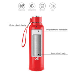 Puro Steel X Benz 600 Insulated bottle, 620 ml Red / 620 ml