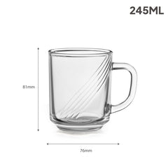 Aurus Swirl Mug Set 245 ml, 6 Pieces