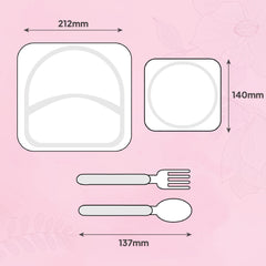 Hop In the Zoo Kids Melamine Plate Butterfly