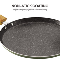 Woody Non-Stick Cookware Set Induction Base, 4 Pc Green