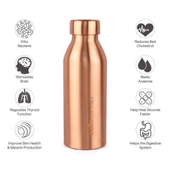 Cop- Pura Moksha Copper Bottle, 750 ml