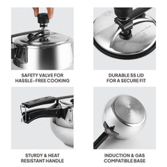 Chef Plus Inner Lid Pressure Cooker 2 Litres