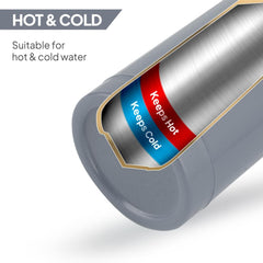 Puro Steel X Benz 900 Insulated bottle, 650 ml Grey / 650 ml