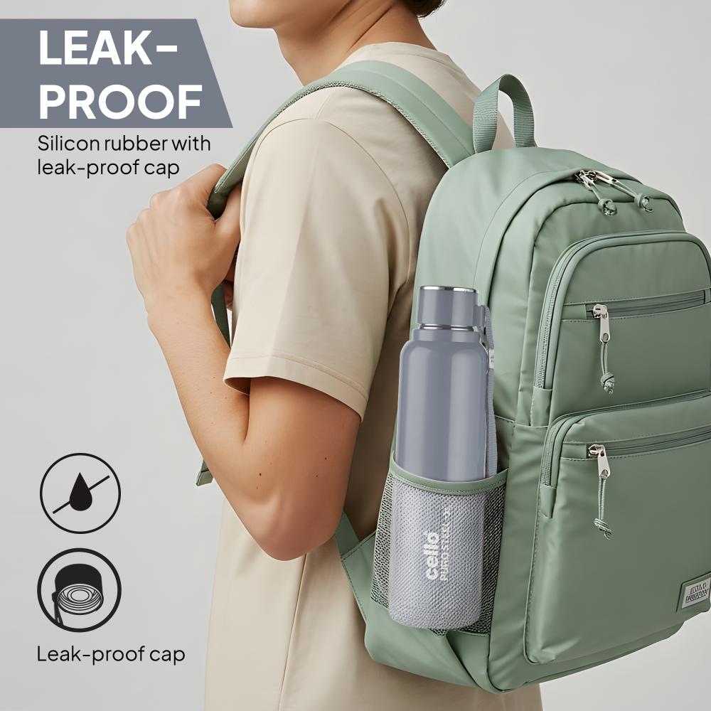 Puro Steel X Benz 900 Insulated bottle, 650 ml Grey / 650 ml