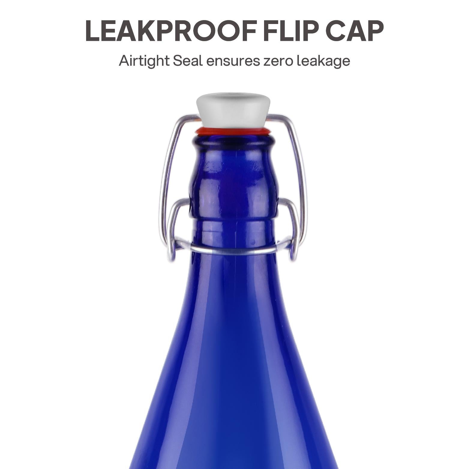 Aquaria Glass Bottle, 1000 Ml Sapphire / 1000 ml