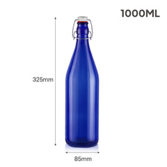 Aquaria Glass Bottle, 1000 Ml Sapphire / 1000 ml