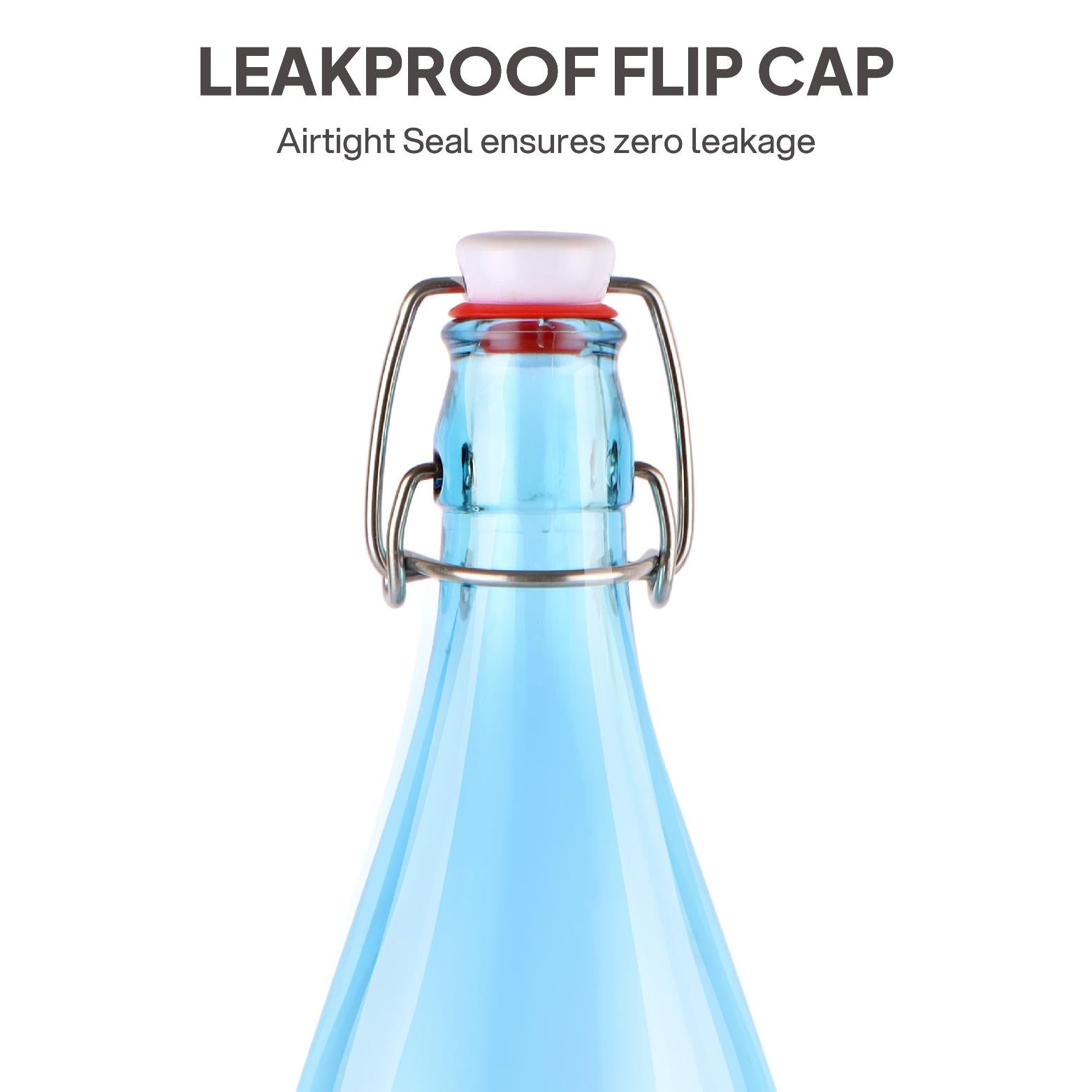 Aquaria Glass Bottle, 1000 Ml Blue / 1000 ml