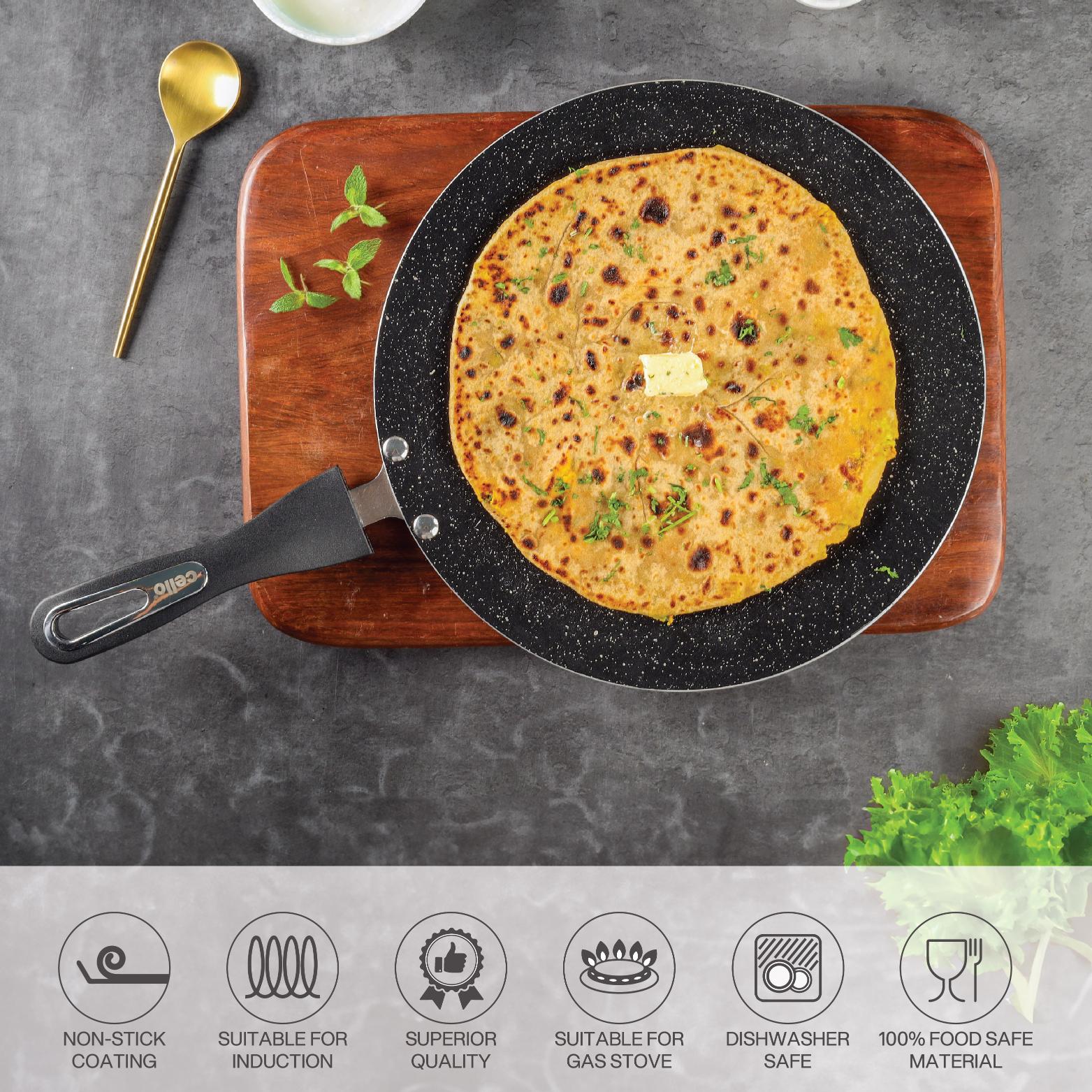 Granitas Premium Induction Non Stick Flat Tawa 30 cm