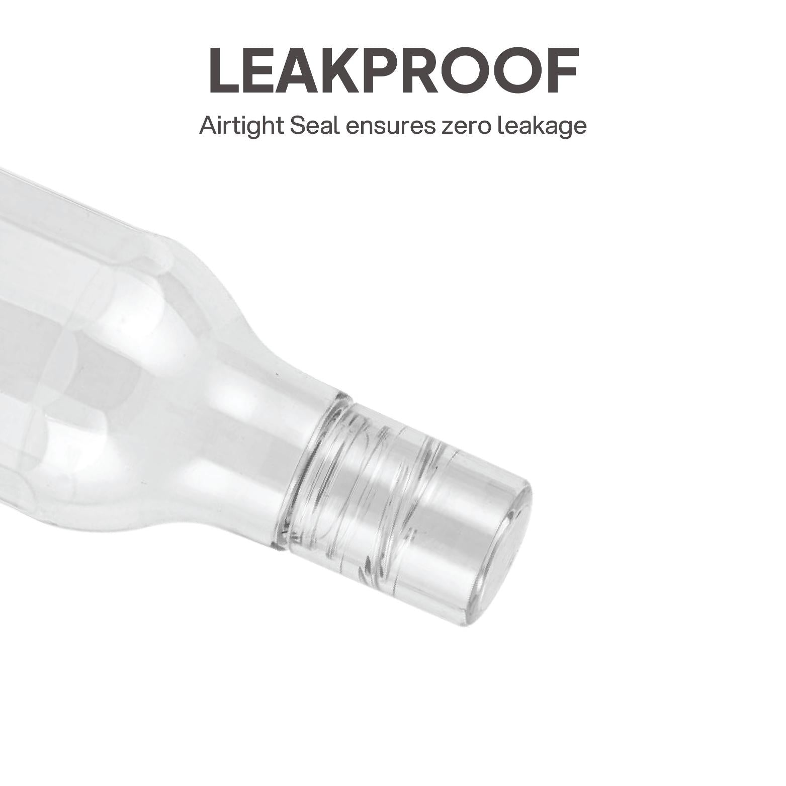 Aqua Sparkle 1000ml Water Bottle Set of 6 Clear PET Clear / 1000 ml