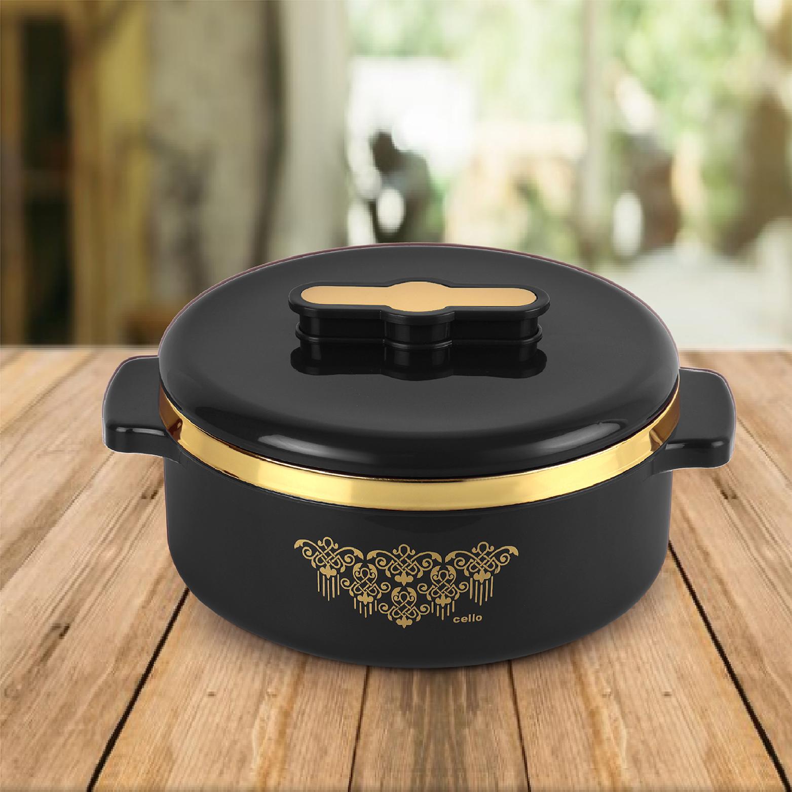 Exotic Insulated Casserole Black / 2500 ml