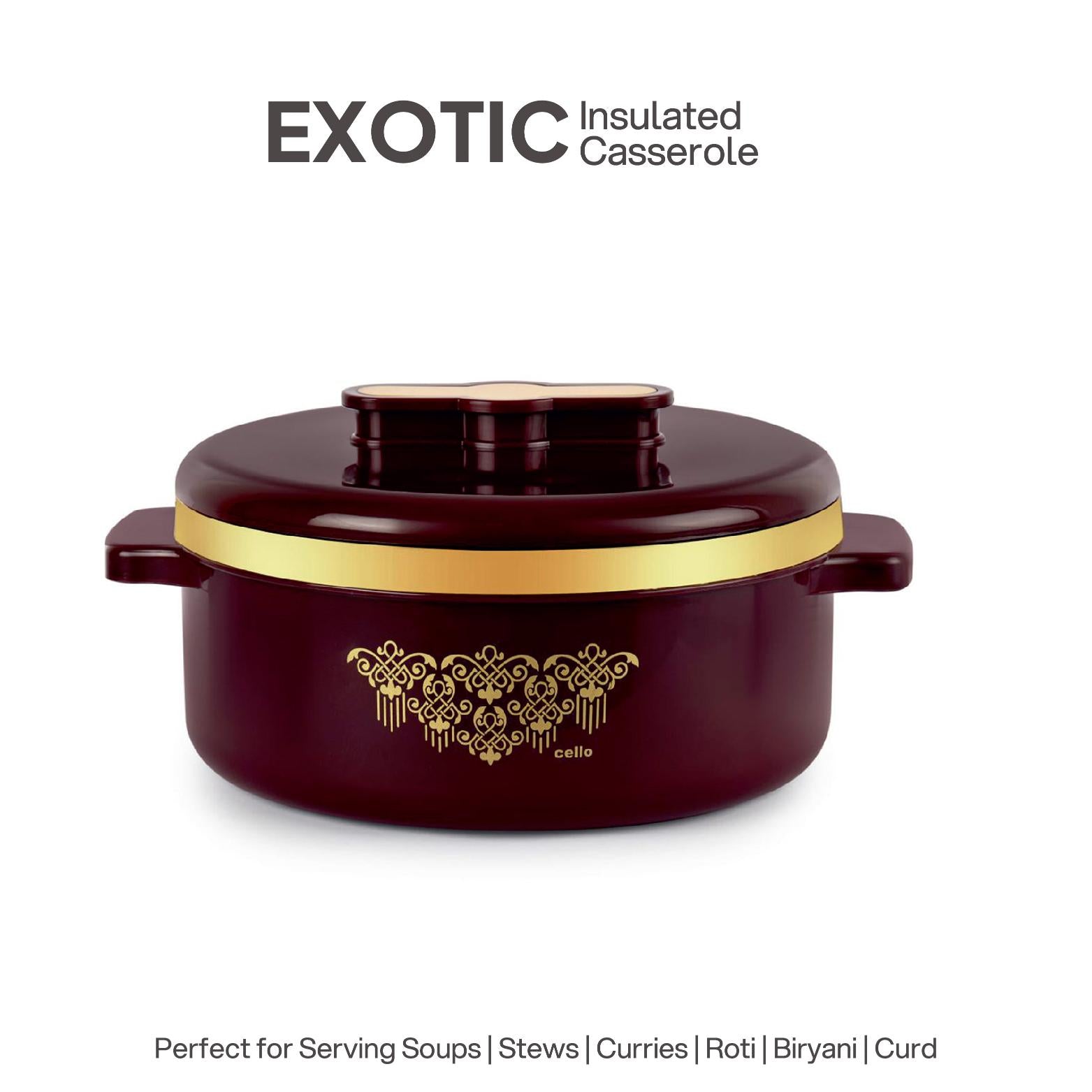 Exotic Insulated Casserole Brown / 2500 ml