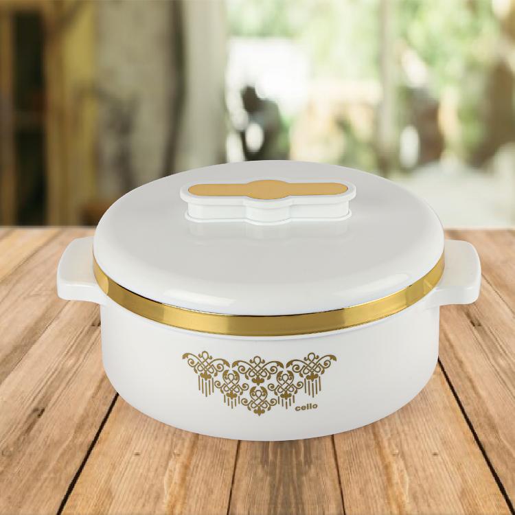 Exotic Insulated Casserole White / 2500 ml