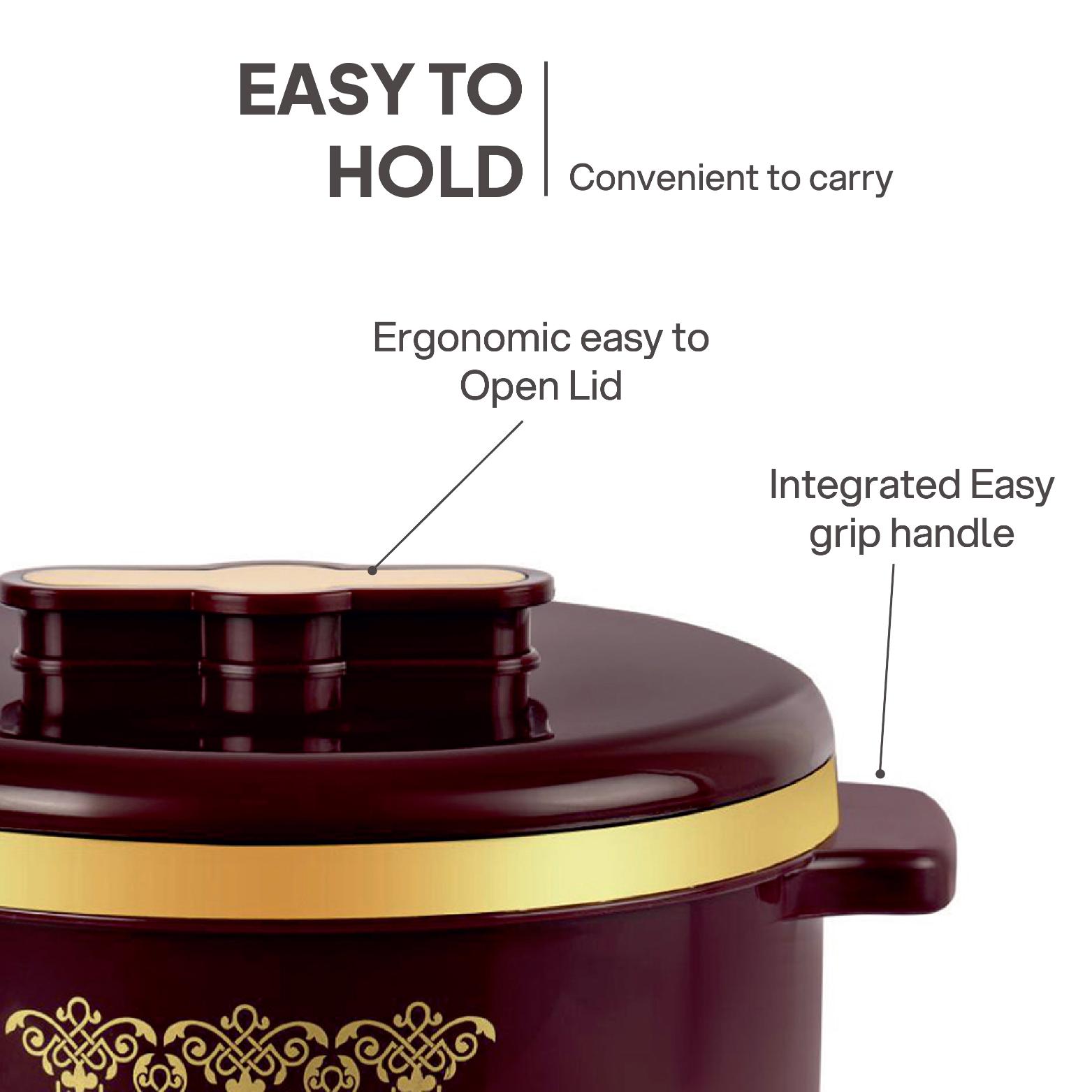 Exotic Insulated Casserole Brown / 3 Pc Set (500ml, 1000ml, 1500ML)