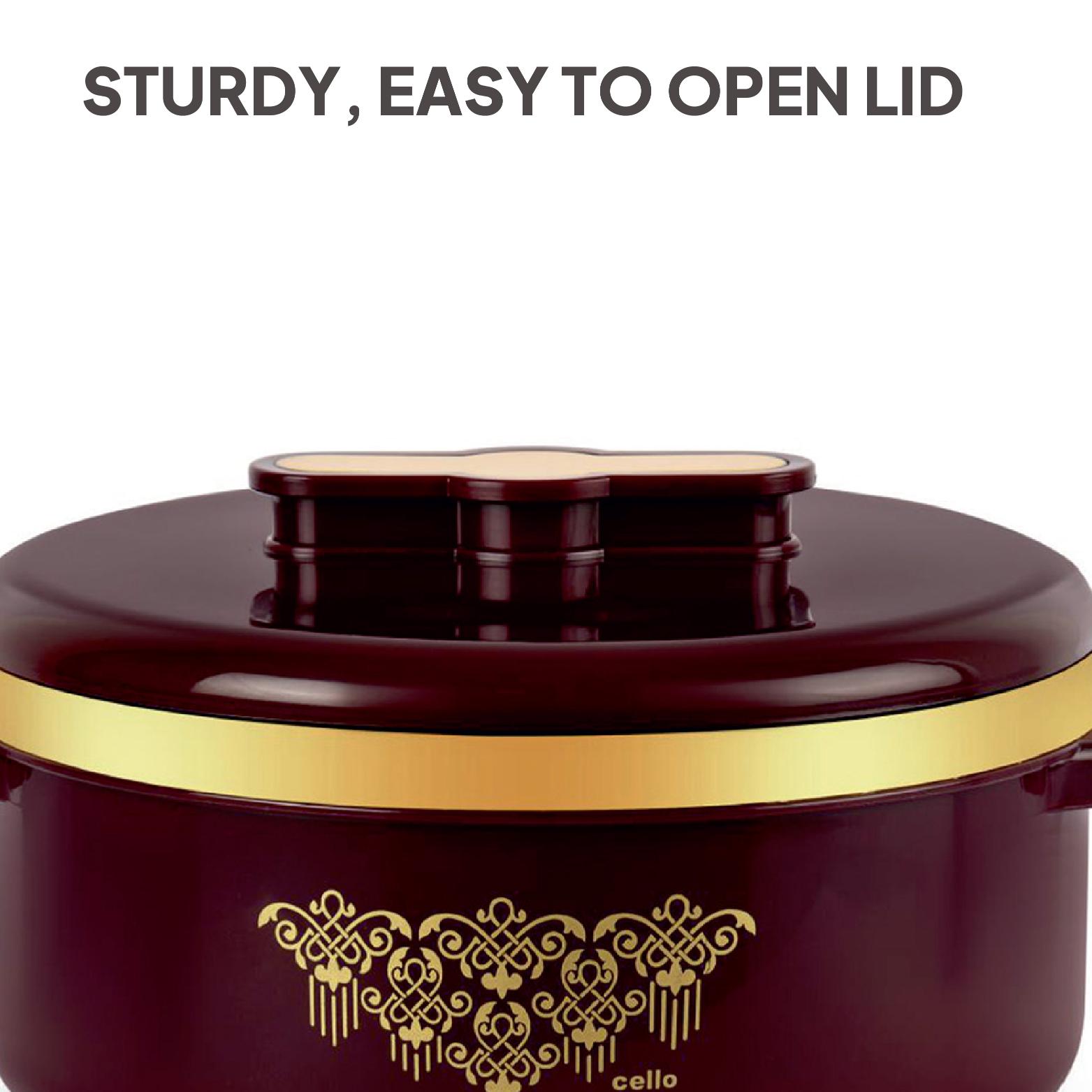 Exotic Insulated Casserole, Set of 3, 500ml+1000ml+1500ml Brown / 500ml+1000ml+1500ml