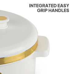 Exotic Insulated Casserole, Set of 3, 500ml+1000ml+1500ml White / 500ml+1000ml+1500ml