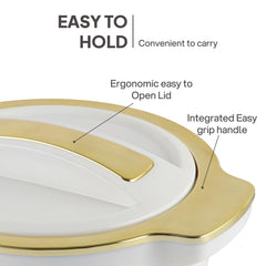 Radiant Insulated Casserole, 1500ml White / 1500ml