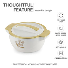 Radiant Insulated Casserole, 1500ml White / 1500ml