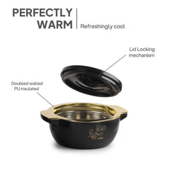 Radiant Insulated Casserole, 1500ml Black / 1500ml