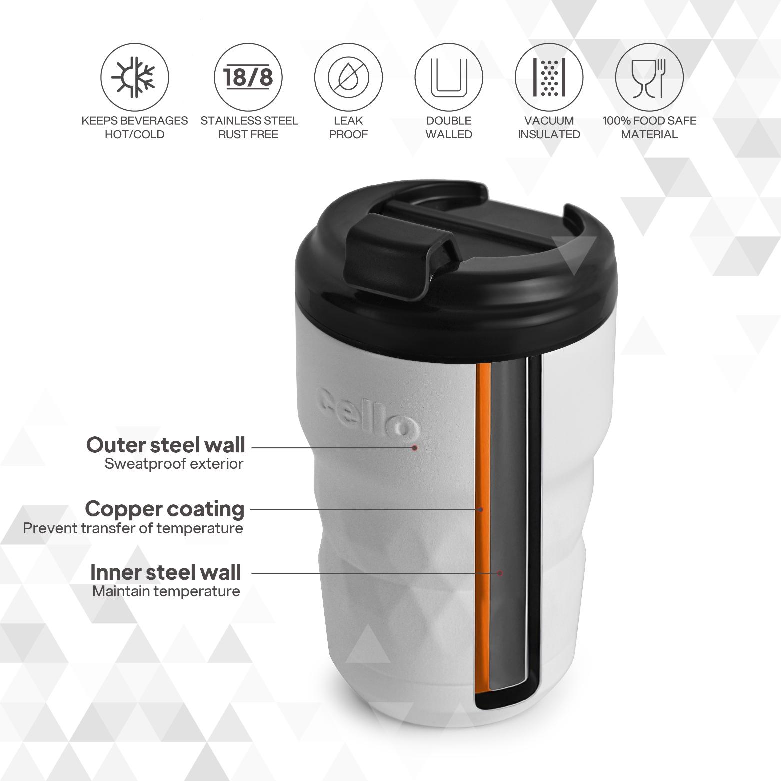 Nomad Vacum Insulated Travel Mug White / 350ml
