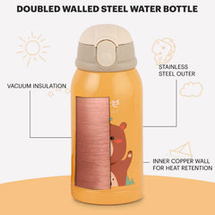 PopUp Kids Flask, 500 ml Yellow