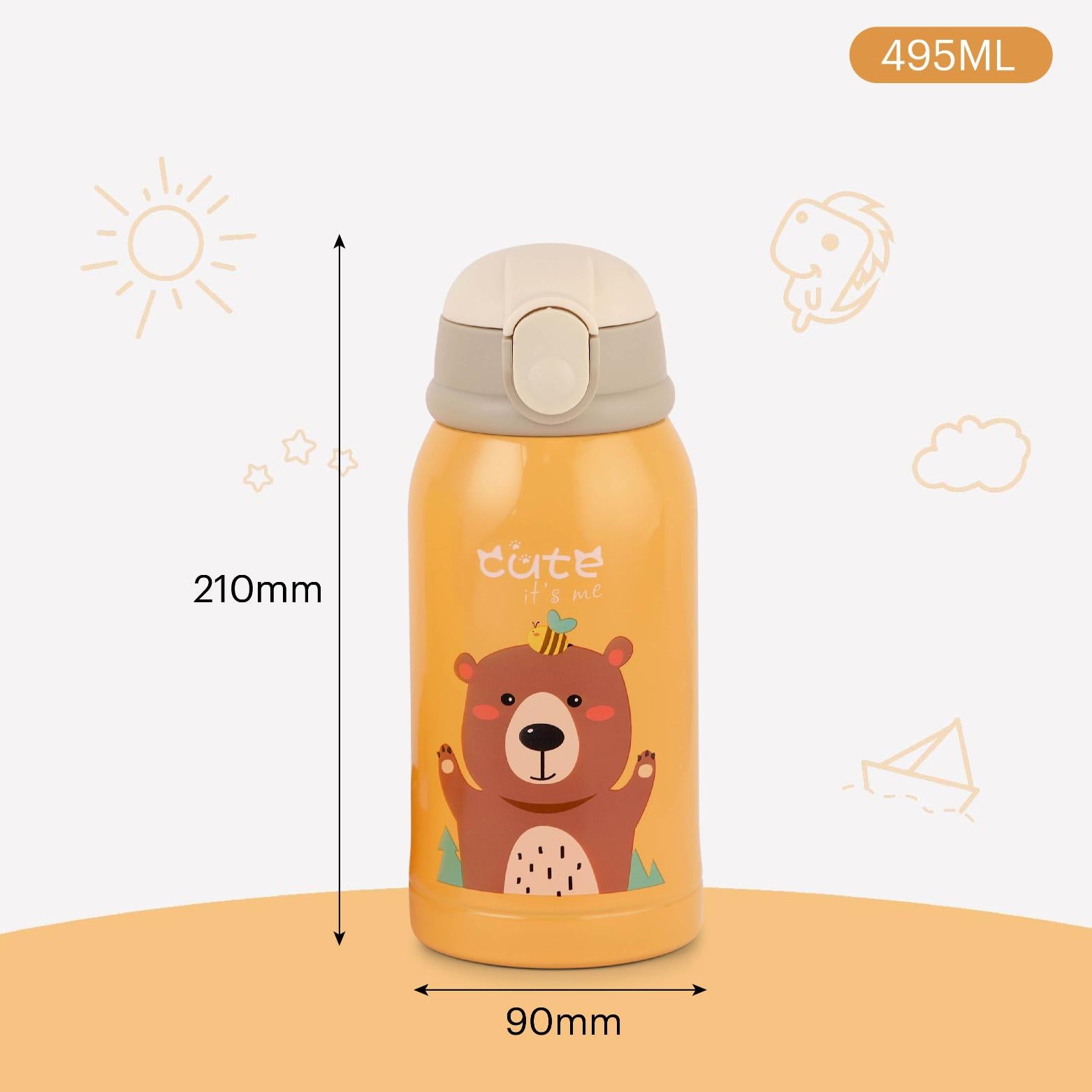 PopUp Kids Flask, 500 ml Yellow