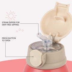 PopUp Kids Flask, 500 ml Peach