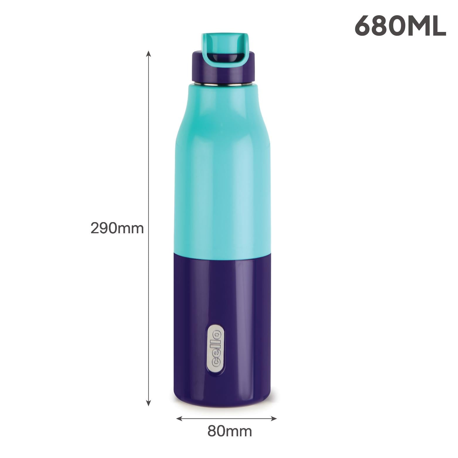 Puro Steel X Felix 900 Insulated Bottle, 680 ml Green / 680 ml