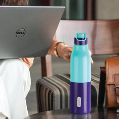 Puro Steel X Felix 900 Insulated Bottle, 680 ml Green / 680 ml