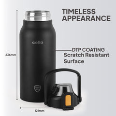 Duro Accord Thermosteel Flask, 1500 ml Black / 1500ml