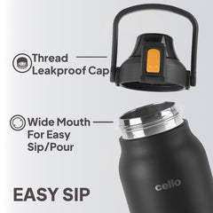 Duro Accord Thermosteel Flask, 1500 ml Black / 1500ml