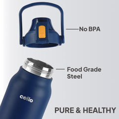 Duro Accord Thermosteel Flask, 1500 ml Dark Blue / 1500ml