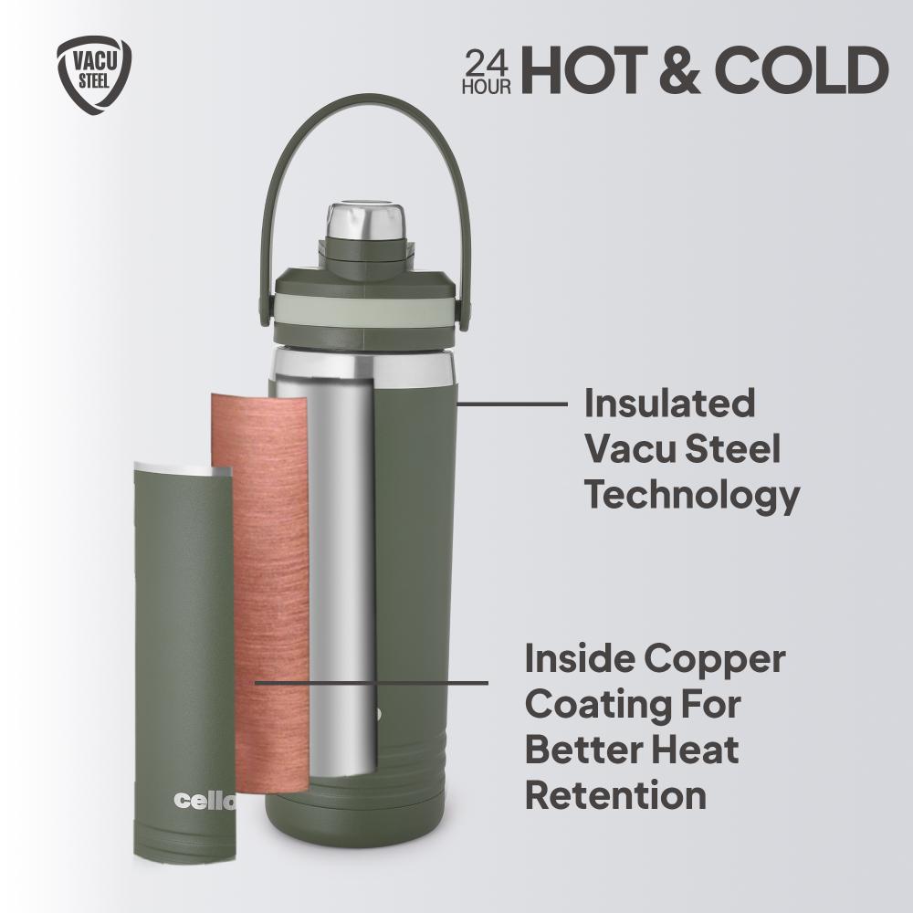 Duro Amigo 850 Thermosteel Flask, 735ml Military Green / 735ml