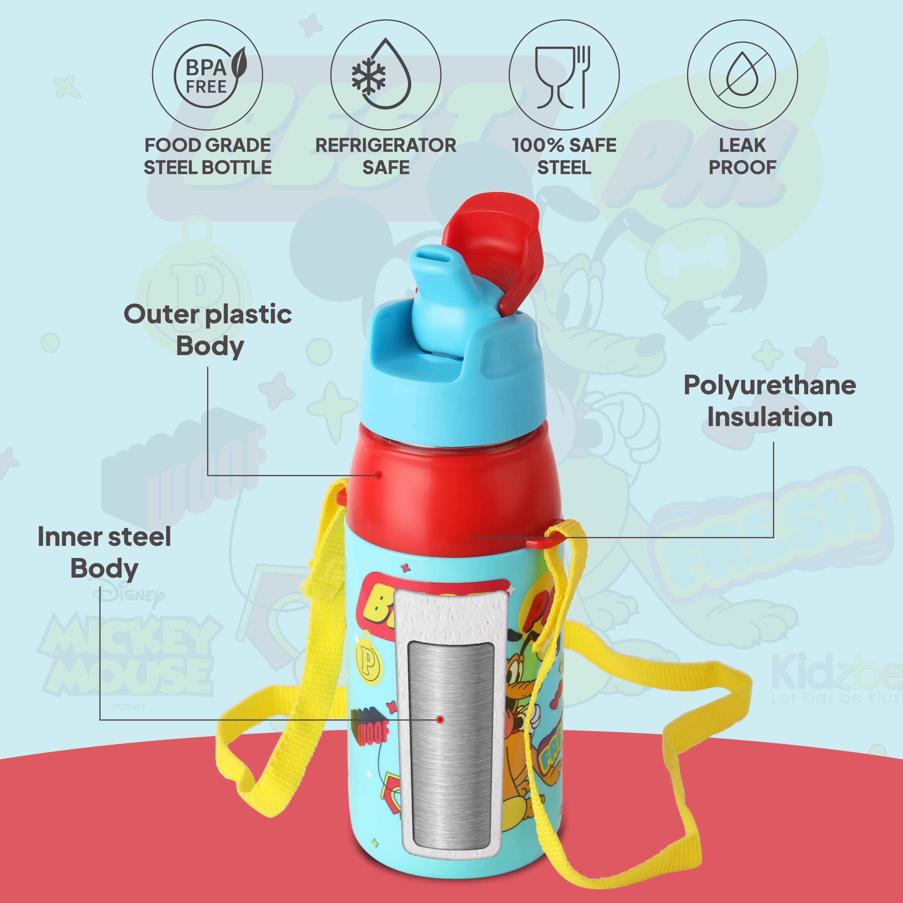 Era 3D Design Insulated Kids Water Bottle, 400ml Best Pals