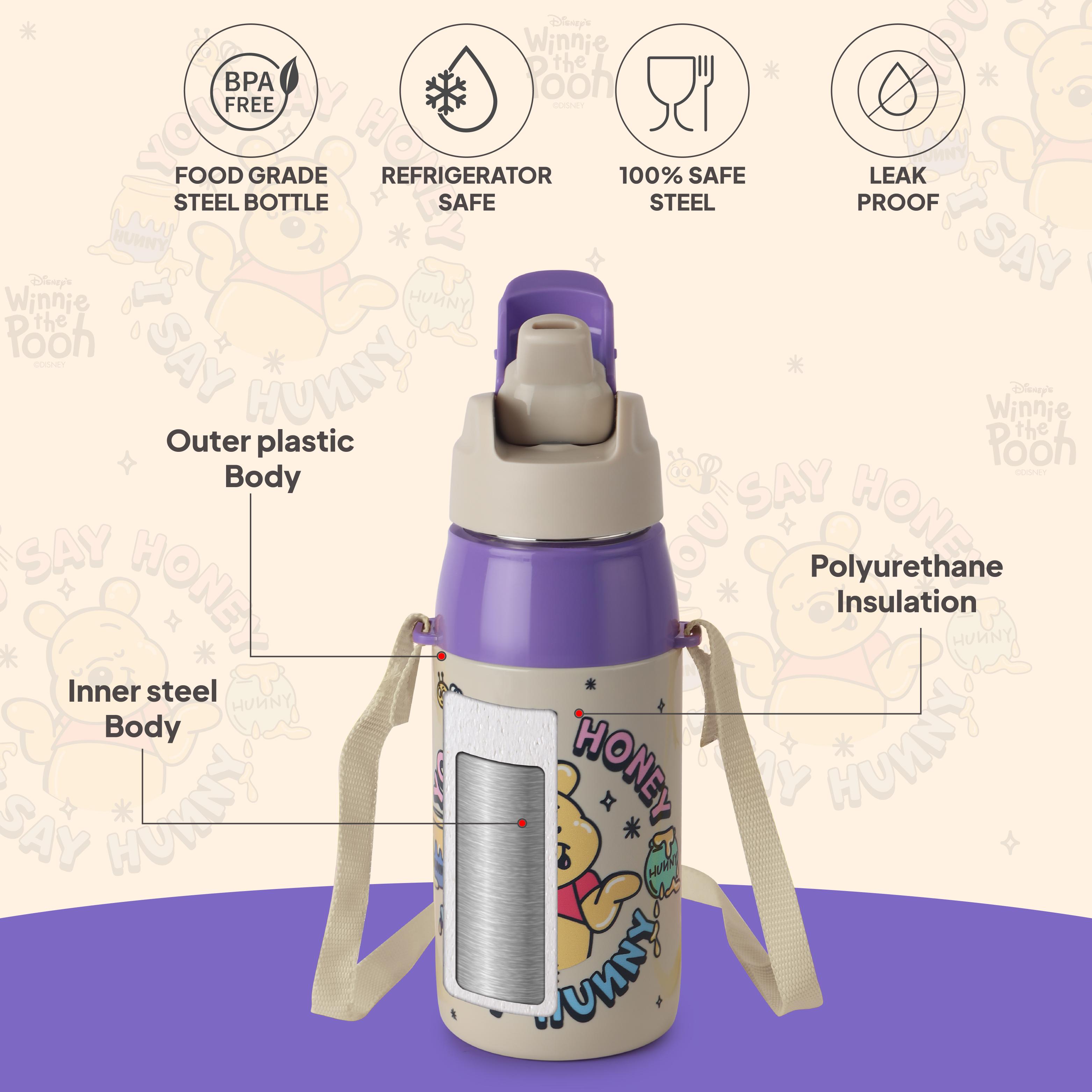 Era 3D Design Insulated Kids Water Bottle, 400ml Hunny Bear
