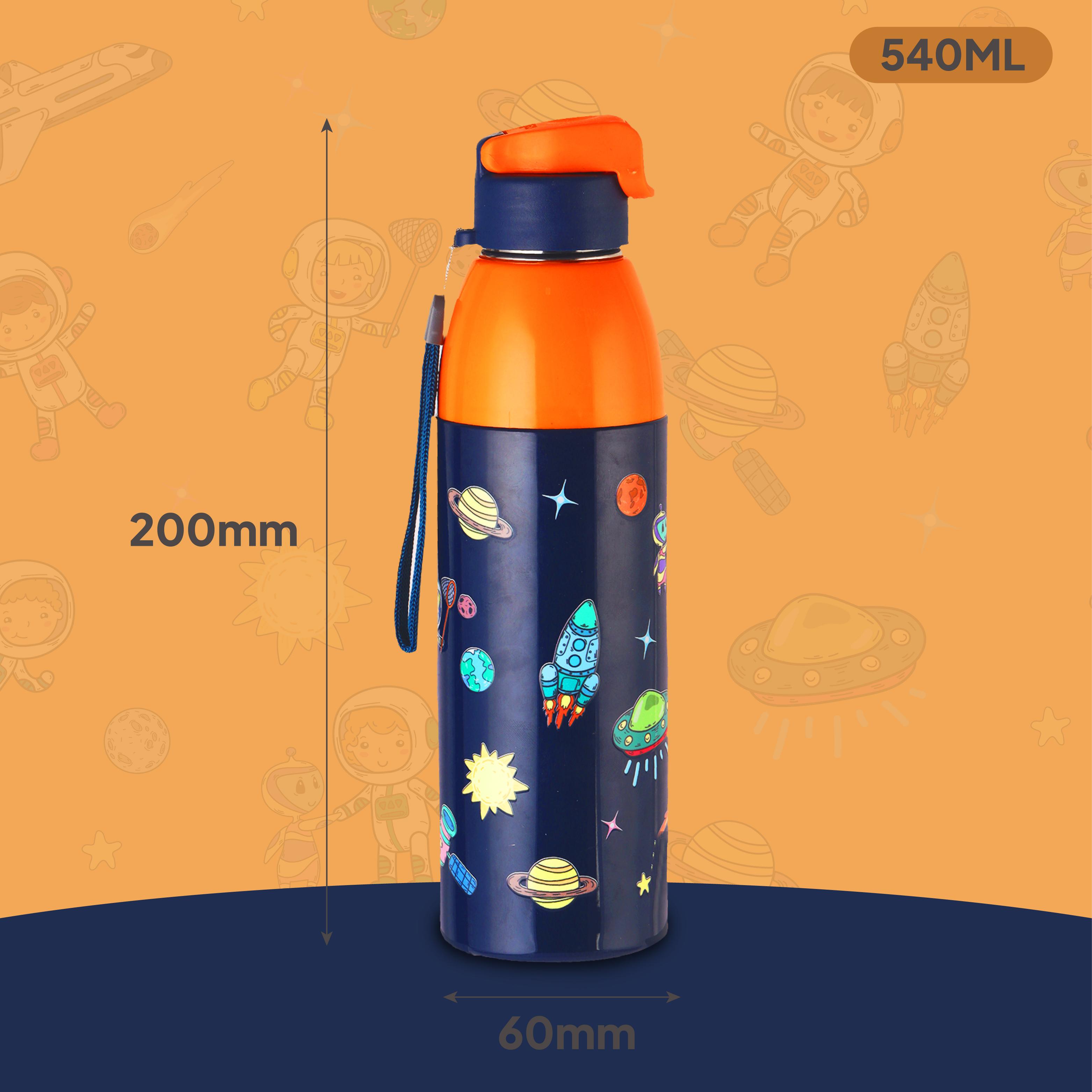 Uranus 3D Design Insulated Kids Water Bottle, 600ml Cosmic Explorer