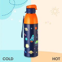 Uranus 3D Design Insulated Kids Water Bottle, 600ml Cosmic Explorer