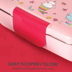 Magnus 3D Design Kids Lunch Box, 700ml Pink Parade